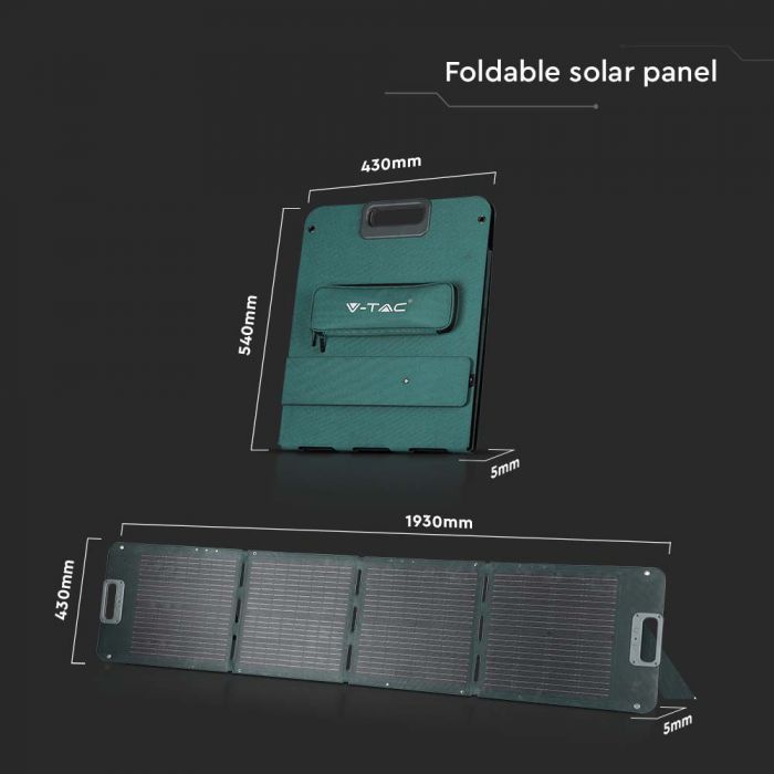 Load image into Gallery viewer, 120W Portabel solpanel V-TAC