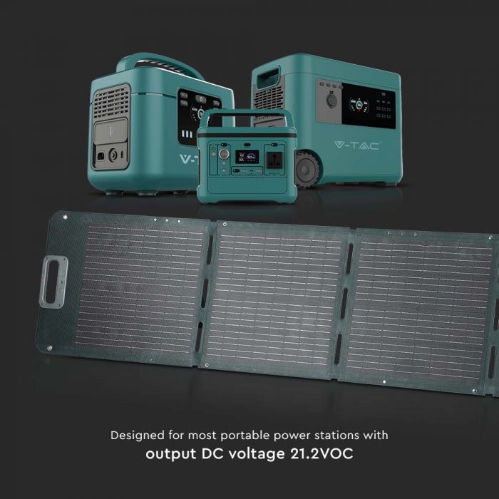 Load image into Gallery viewer, 120W Portabel solpanel V-TAC