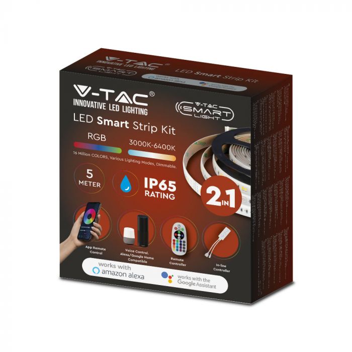 Load image into Gallery viewer, LED STRIP KIT(IP65 STRIPLIGHT)COMPATIBLE WITH ALEXA & GOOGLE HOME - Ledimporten.eu