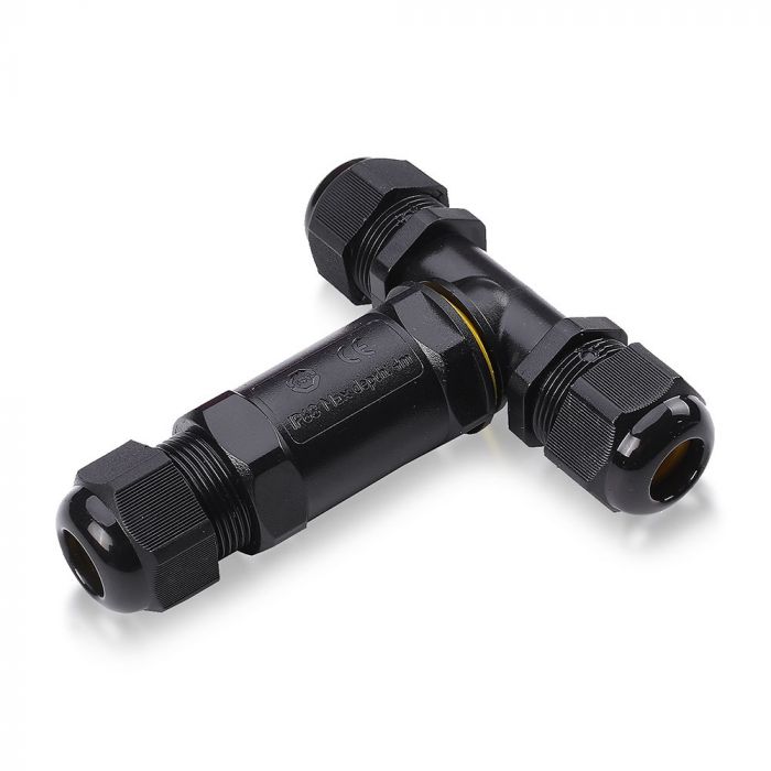Load image into Gallery viewer, BLACK WATERPROOF TERMINAL BLOCK -CABLE DIAMETER(8-12mm),IP68 - Ledimporten.eu