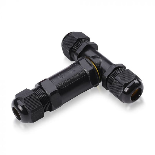 BLACK WATERPROOF TERMINAL BLOCK -CABLE DIAMETER(8-12mm),IP68 - Ledimporten.eu